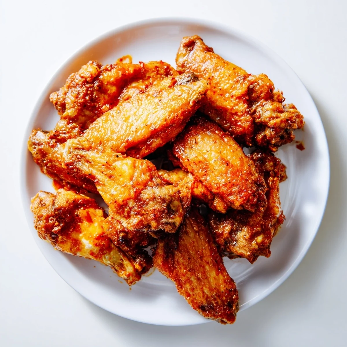 Crispy-skinned Spicy Chicken Wings tossed in buttery hot sauce, paired with celery sticks and ranch dressing.
