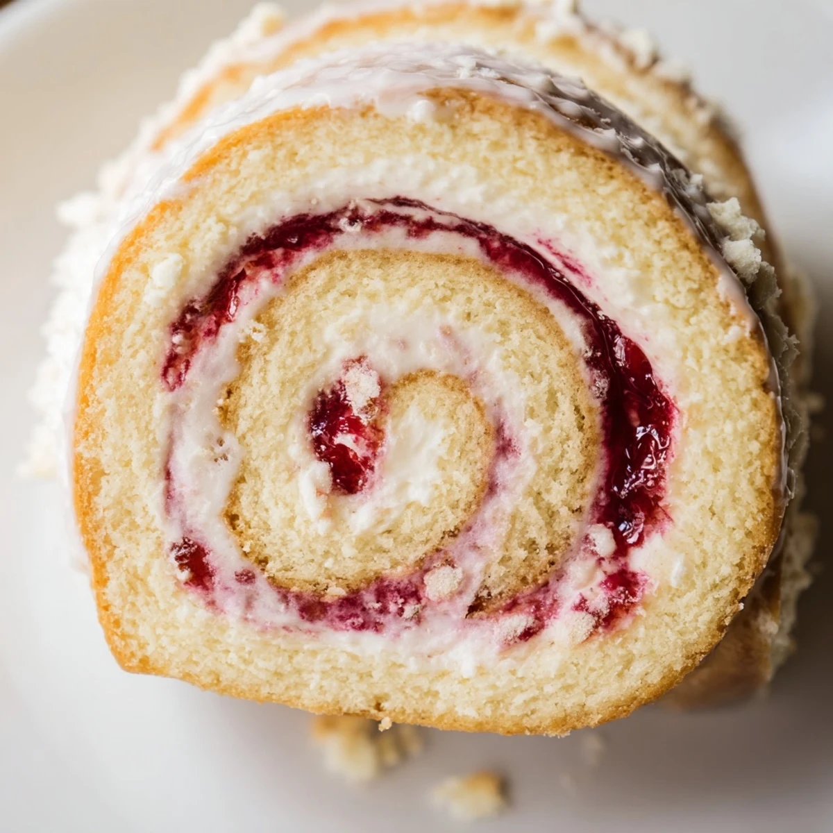 Soft Strawberry Shortcake Cheesecake Rolls swirled with creamy cheesecake filling and ruby red strawberries