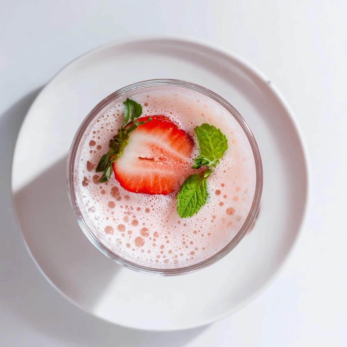 Icy Strawberry Coconut Cooler Recipe served in chilled glasses with strawberry slices