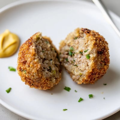 Handheld Cajun Boudin Balls nestled on paper towels, crunchy, spicy aroma