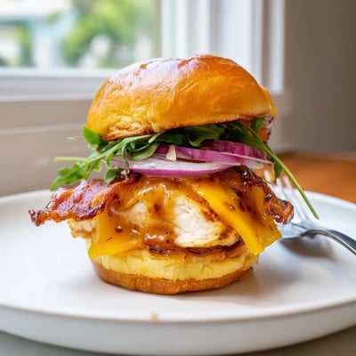 Maple Chicken Bacon Sliders